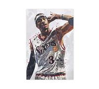 ZAPORA Allen Iverson Poster joueur de basket-ball (2) - Impression sur toile pour salon, chambre à coucher - Style sans cadre - 40 x 60 cm