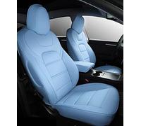 ZAPORA Coussin De Couverture De Sièges De Voiture Accessoires Intérieurs en Cuir Full Surround pour Tesla Modèle 3 Y S(6)