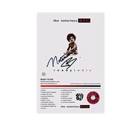 ZAPORA Notorious B.I.G. Ready to Die LP Cover Limited Signature Poster sur toile Décoration murale pour salon, chambre à coucher, style sans cadre 30 x 45 cm