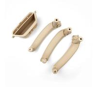 ZAPORA Poignées Porte Intérieures Gauche Et Droite Panneau De Intérieur LHD Couvercle Décoratif Pour X3 X4 F25 F26 2010 - 2017(Beige 4pcs)