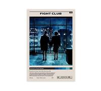 ZAPORA Poster du film Fight Club sur toile - Décoration murale pour salon, chambre à coucher, style sans cadre - 40 x 60 cm