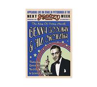 ZAPORA Poster sur toile BENNY GOODMAN, Jazz Music - Décoration de chambre à coucher, bureau, chambre, cadeau, sans cadre, 20 x 30 cm