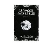 ZAPORA Poster sur toile Le Voyage dans la Lune - Décoration murale pour salon et chambre à coucher - Sans cadre - 40 x 60 cm