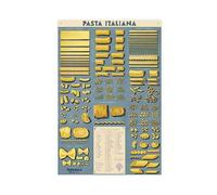 ZAPORA Poster vintage en forme de pâtes italiennes sur toile, décoration murale pour salon, chambre à coucher, style sans cadre, 20 x 30 cm