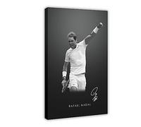 ZAPORA Rafael Nadal Poster 2 sur toile pour décoration de chambre à coucher, paysage sportif, bureau, chambre, cadeau, style cadre, 30 x 45 cm