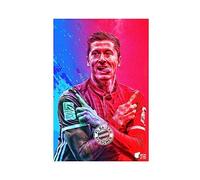 ZAPORA Robert Lewandowski 3 Poster sur toile Décoration murale pour salon chambre à coucher sans cadre 30 x 45 cm