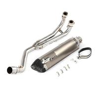 ZAPORA Système d'échappement Complet Silencieux de Lien Avant Tuyau d'échappement modifié pour Tmax530 Tmax500 2008-2016 Tmax t-Max 530 500 système(Type M)