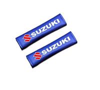 ZAPOV 2 Pièces Fourreaux Ceinture pour Suzuki Celerio II 2014-2021, Protège Coussinets Épaule Gaine Harnais Épaulière Sangle Couvre Ceintures Sécurité,Blue