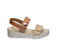 ZAPP Chaussures compensées pour femme 30135 Cuir, Café, 38 EU Ancho