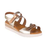 ZAPP Sandales plates 681 pour femme Doré, Métallisé, 38 EU