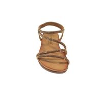 ZAPP Sandales plates pour femme 30237 Camel, Café, 39 EU Ancho