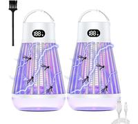 Zapper Anti-moustiques Pour La Maison, Lampe Anti-moustiques Avec Veilleuse, Répulsif Anti-mouches Électrique, Nouveau Piège Anti-moustiques Sans Fil À Suspendre, 2 En 1, Intérieur Et Extérieur(White*