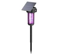 Zapper solaire anti-insectes d'extérieur étanche et sans fil et rechargeable et marche/arrêt automatique, piège à insectes volants, lampe décorative pour terrasse