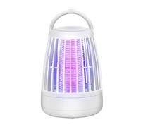 Zappeur de Moustiques Rechargeable Anti-Moustique Portable sans Fil pour L'extérieur Lampe Électrique a LED pour Tuer Les Mouches pour la Maison, Le Jardin, Le Camping, Le Pique-Nique