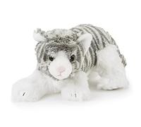 Zappi Co Childrens Stuffed Soft Cuddly Grey Kitten Plush Toy (10"/ 25cm) Safari Animals Collection Plush Teddy New Born Child First Kid