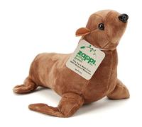 Zappi Co Peluche 100 % recyclée - Lion de mer de Californie - 22 cm de long - Doudou - Respectueux de l'environnement - Pour nouveau-né et enfant