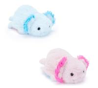 Zappi Co Peluche Axolotl réversible, 15 cm, 2 en 1, bleu à rose, douce, d'ambiance douce, pour les fans de jeux et d'anime