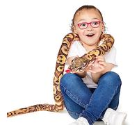 Zappi Co Serpent en peluche douce pour enfant - Fait partie de la collection d'animaux de safari - Idéal pour les enfants - Longueur : 180 cm - Python birman