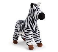 Zappi Co Zoe Le Jouet en Peluche Zèbre (25cm) Ami Rayé de la Savane - Doux, Moelleux, 100% Recyclé - Beauté Noire et Blanche