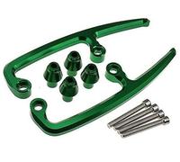 ZAPYVET 1 Jeu de Barres d'appui arrière for Passager de Moto en Aluminium CNC, for siège arrière 2017 2018 Barre d'appui arrière pour Moto(Green)