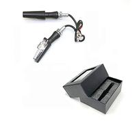 ZAPYVET 2 pièces moto lumière DRL clignotant indicateur 12V Chopper café Racer 400 Ltz XJ6 Z750 ER6N MT07 R3 R6 Caméra de stationnement de vue arrière de voiture(Type B with box)