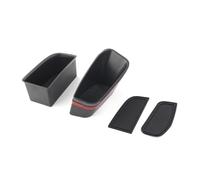 ZAPYVET 2 pièces poignée de porte avant voiture accoudoir boîte rangement plateau bac Kit, for, Q5 2009-2016 Insert de compartiment de portière de voiture