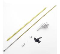 ZAPYVET 4mm 350mm arbre Flexible droite gauche câble d'entraînement | arbre support de jambe de force 36mm hélice, for bateau RC vitesse MONO V Catamaran ovale