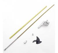 ZAPYVET 4mm 350mm arbre Flexible droite gauche câble d'entraînement | arbre support de jambe de force 36mm hélice, for bateau RC vitesse MONO V Catamaran ovale