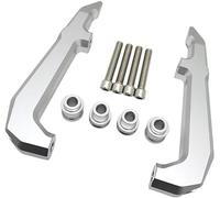 ZAPYVET Accessoires de Moto poignée de Passager de siège arrière Barre d'appui accoudoir Main Courante arrière, for Grom, MSX125 MSX 125 2021 2022 Barre d'appui arrière pour Moto(Silver)