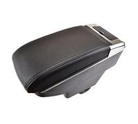 ZAPYVET Accoudoir de Console Centrale en Cuir, boîte de Rangement for accoudoir de Console Centrale, for Suzuki, SX4 2007 - 2013, for Fiat, Sedici Accoudoir Central de Voiture(Black Thread)