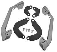 ZAPYVET Accoudoir de Main Courante de Barre de poignée de siège de Passager arrière de Moto, Accessoires CB 650R CB650 R 2019 2020 Barre d'appui arrière pour Moto(Titanium)