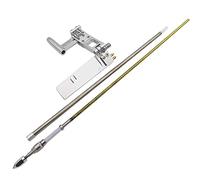 ZAPYVET Arbre d'entraînement Flexible de 4.76mm 3/16 pouces, entretoise | d'arbre de câble, gouvernail de 110mm, hélice en cuivre 440, for bateau RC, catamaran, bateau de vitesse CAT