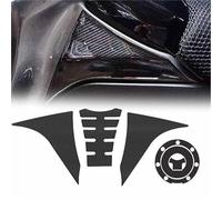 ZAPYVET Autocollant de bouchon de réservoir de carburant de moto en carbone, Kit de protection compatible avec CB190X CB 190X CB190 X 2018 2019 2020, accessoires Tapis antidérapant pour moto