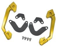 ZAPYVET Barres d'appui arrière en Aluminium CNC for Moto, siège de Passager, poignée de Rail de Passager, accoudoir, CB650R CBR650R CB CBR 650R 2019 - 2020 Barre d'appui arrière pour Moto(Gold)