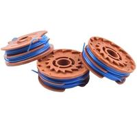 ZAPYVET Bobine automatique de coupe-herbe Lot de 3 bobines rechange avec ligne double, pour coupe-bordure TTB820GGT 600 W, mélange polymères,