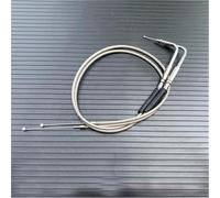ZAPYVET Câble d'accélérateur allongé for Moto, for Harley, Sportster, Iron XL 883, 1200, Dyna, Softail, Fat Boy, Heritage, Road King Câble d'embrayage Moto(Silver 90cm)