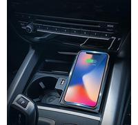 ZAPYVET Car Mobile Phone 15W QI Wireless Charging Pad Module Accessories, for, X5 F15 2016 2017 2018 Chargeur sans fil pour voiture