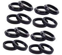 ZAPYVET Couvercle anti-poussière for amortisseur de Suspension de fourche avant, 43x55x9, 5/10.5, XTZ1200 SUPER TENERE XTZ 1200 2017 4PU2314500 Cache-joint de fourche de moto(8pcs seal 8pc cover)