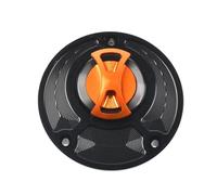 ZAPYVET Couvercle de bouchon réservoir carburant moto sans clé, for, YZFR25 YZF R25 2015-2020 2016 2017 2018 2019 Serrure de bouchon de réservoir de moto(Orange)