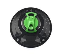 ZAPYVET Couvercle de bouchon réservoir carburant moto sans clé, for, YZFR25 YZF R25 2015-2020 2016 2017 2018 2019 Serrure de bouchon de réservoir de moto(Green)
