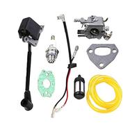 ZAPYVET Filtre à carburant de joint carburateur bobine d'allumage, for Husqvarna, Kit 142 36 41 Pièces de manivelle pour tondeuses à gazon manuell