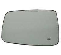 ZAPYVET for DODGE, for Ram 1500 2500 68079363AA 68050299AA Rétroviseur Chauffant de Voiture en Verre Gauche Droite Transparent Porte Latérale Verre de rétroviseur(BLACK Left 1pc)