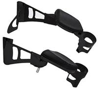 ZAPYVET, for Harley, Touring CVO Ultra Tri Glides Electra Road Glide 2014-2022 Accoudoirs de Passager arrière Noirs for Moto avec Porte-gobelet Barre d'appui arrière pour Moto