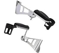 ZAPYVET, for Harley Touring Electra Road Glide Ultra Tri Glides 2014-2020 2015 2016 Accoudoirs de Passager arrière chromés for Moto avec Porte-gobelet Barre d'appui arrière pour Moto
