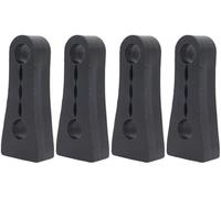 ZAPYVET For Toyota, Land Cruiser, Prado J150 J120, Lexus GX 400/460, amortisseur de porte, joint d'amortissement, chocs, protection antibruit (taille: 4 pièces) Amortisseur de voiture(BLACK 4Pcs)
