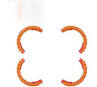 ZAPYVET Housses de protection anti-collision for hélices drone DJI AVATA2, anneau fluorescent, housses en TPU, accessoires Protection d'hélice de drone(BLACK Fluorescent Orange)