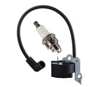 ZAPYVET Kit de bobine d'allumage, for Poulan, tronçonneuse Craftsman remplace 530 039 198 Pièces de manivelle pour tondeuses à gazon manuell