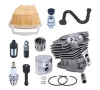 ZAPYVET Kit de circlips goupille segment Piston cylindre 47mm, for STIHL, pièce d'outil rechange remplacement tronçonneuse MS362 MS362C 1140 020 1200 Kit de réparation de carburateur