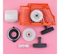 ZAPYVET Kit de corde filtre à Air poignée ressort poulie démarreur traction recul, for Husqvarna, 340 345 350 351 353 346XP tronçonneuse 537104702 Démarreur à rappel pour tronçonneuse