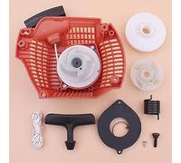 ZAPYVET Kit de corde poignée à ressort moyeu poulie démarreur traction rembobinage recul, for Husqvarna, for 435 435E 440 440E 544287002 Démarreur à rappel pour tronçonneuse